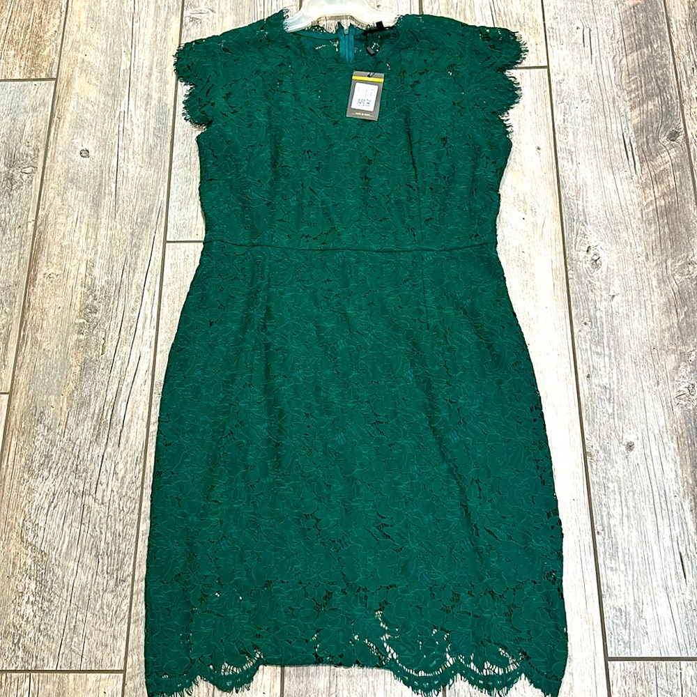 Miusol dark green lace dress, size 2x, NWT